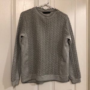 2/$20 or free Zara 3D “cable” sweatshirt